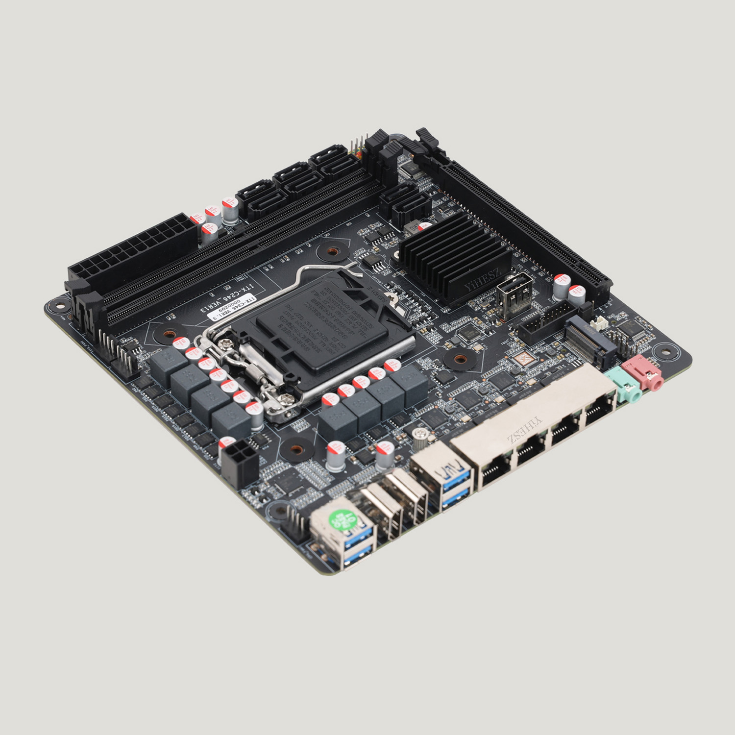 Carte mère Mini-ITX C246, 8 ba - Nas Motherboard 8 Sata Mini Itx avis et prix