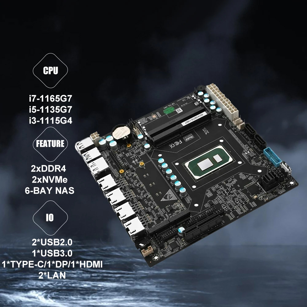 Nas carte mère ITX ensemble in - Nas Motherboard 8 Sata Mini Itx avis et prix